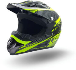 XTR Casca motocross atv copii XTR 125, culoare negru galben, marime YS, 51-52cm (XTR125-96) - mxenduro