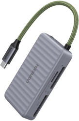 UGREEN USB-C kártyaolvasó Ugreen CM868 2xSD 1xTF 170Mbps (szürke) (55886) - blacktip