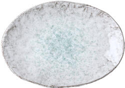 MIJ Farfurie pentru desert AQUA SPLASH 24 x 17 cm, formă neregulată, albastru, gresie ceramică, MIJ (MIJC5427) Tava