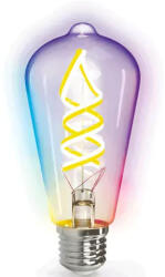  Okos LED WiFi izzószálas RGB+CCT E27 ST64 5W Aigostar