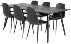  Étkezőgarnitúra Dallas 1681 (Fekete)