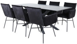  Étkezőgarnitúra Dallas 2703 (Fekete)