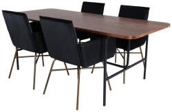  Étkezőgarnitúra Dallas 2789 (Fekete + Réz)