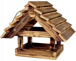 WOODOK Madáretető XXL, égetett lucfenyőből, kerti, akasztható (90108)