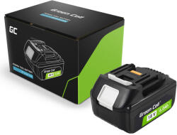 Green Cell Kéziszerszám akkumulátor / akku BL1860 Makita LXT 18V 6Ah elektromos szerszámokhoz PTMA18V6 (36696)