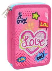 Junior Kétszintes üres tolltartó - Szerelem