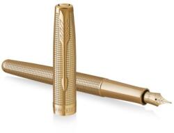 Parker Sonnet SE Ciselé GT 18K töltőtoll - F hegyű, fekete utántöltő