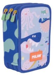 MILAN 3-szintes/teljes tolltartó, Kék Odüsszeia különleges széria