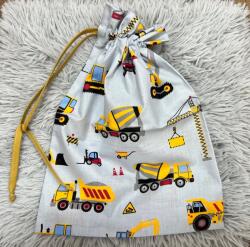  Pamut ovis tornacsomag/tisztasági csomag - Kék munkagép