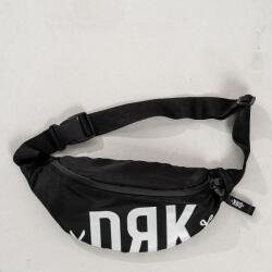 Dorko fekete / fehér feliratos textil övtáska da25s15-0001