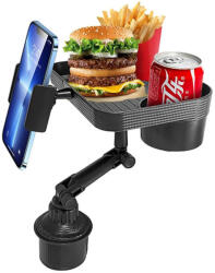 Haffner CP12 univerzális autós tálca pohártartóba - fekete (HF390531)