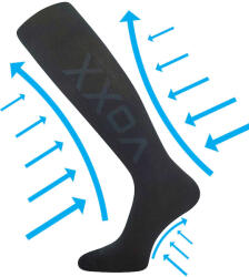 Voxx kompressziós zokni Venom fekete 1 pár 35-38 119329 (119329)