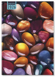 PD Calendar Határidőnapló Period Neon A/5 napi Pebbles papír 2026 (P4114-3408)