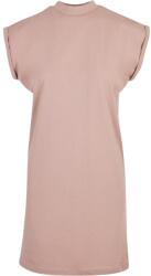 Build Your Brand Lezser pamut ruha állógallérral - Fáradt rózsaszín | S (BY101-1000324740)