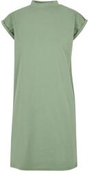 Build Your Brand Lezser pamut ruha állógallérral - Magic salvia | XS (BY101-1000351991)