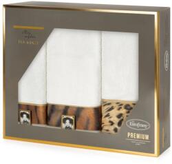 Eurofirany Eva23 3Db-os pamut törölköző szett Krémszín