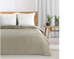 EUROFIRANY Ariel bársony ágytakaró Bézs 170 x 210 cm