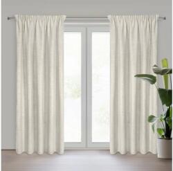 EUROFIRANY Rosi vászon függöny Sötét bézs 140x270 cm
