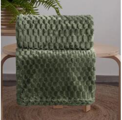 EUROFIRANY Cindy6 puha plüss takaró Olívazöld 170x210 cm