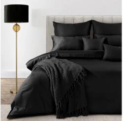 Eurofirany Eva Minge egyszínű mako-szatén ágyneműhuzat Fekete 140x200 cm - 70x80 cm 1db