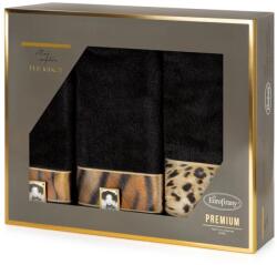 Eurofirany Eva23 3Db-os pamut törölköző szett Fekete