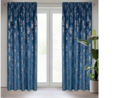 EUROFIRANY Gloria bársony sötétítő függöny Gránátkék 140x300 cm