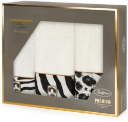 Eurofirany Eva22 3Db-os pamut törölköző szett Krémszín