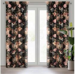 EUROFIRANY Rubens bársony sötétítő függöny Fekete 140x270 cm