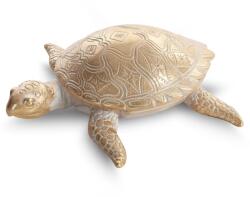 EUROFIRANY Eli teknős szobor Arany 19x18x6 cm