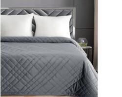 EUROFIRANY Ria6 bársony ágytakaró Acélszürke 220x240 cm