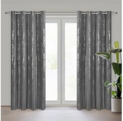 EUROFIRANY Libi mintás dekor függöny Grafit 140x250 cm