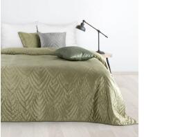 EUROFIRANY Luiz6 bársony ágytakaró fényes márvány hatású mintával Világoszöld 220x240 cm