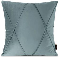 Eurofirany Nala1 bársony párnahuzat varrott mintával Világoskék 45x45 cm