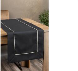 EUROFIRANY Dorita fekete asztali futó Fekete 40x180 cm
