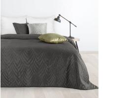 EUROFIRANY Luiz6 bársony ágytakaró fényes márvány hatású mintával Grafit 200x220 cm