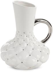 Eurofirany Adore steppelt hatású kerámia kiöntő Fehér 18x18x24 cm