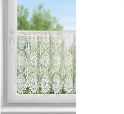 EUROFIRANY Moly vitrázs függöny Fehér 60x150 cm