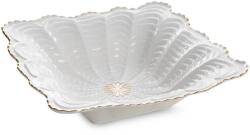 Eurofirany Gaia kerámia tál Krémszín 27x27x7 cm