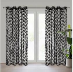 EUROFIRANY Victoria Eva Minge design függöny Fekete 140x250 cm