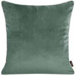 Eurofirany Velvet párnahuzat lenvászon szerű anyagból Sötét menta 45x45 cm