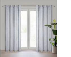 EUROFIRANY Neli fényáteresztő függöny Ezüst 140x250 cm