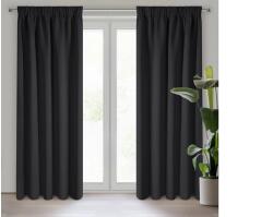 EUROFIRANY Adley fekete sötétítő függöny 135x270 cm