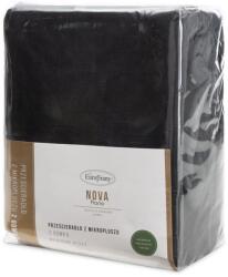 EUROFIRANY Flano polár gumis lepedő Fekete 160x200 cm - 30 cm