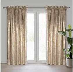 EUROFIRANY Renia bársony sötétítő függöny Bézs 140x270 cm