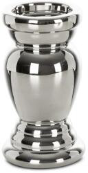 Eurofirany Tonga kerámia gyertyatartó Ezüst 11x20 cm