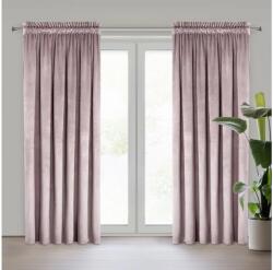EUROFIRANY Melanie bársony sötétítő függöny Púder rózsaszín 140x270 cm