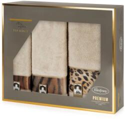 Eurofirany Eva23 3Db-os pamut törölköző szett Bézs