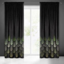 EUROFIRANY Angelina bársony sötétítő függöny Fekete 140x270 cm