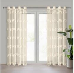 EUROFIRANY Sotera Eva Minge függöny Világosbézs 140x250 cm