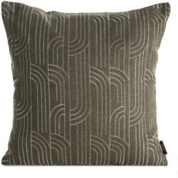 Eurofirany Mila párnahuzat lenvászon szerű anyagból Barna 45x45 cm